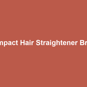 Compact Hair Straightener Brush