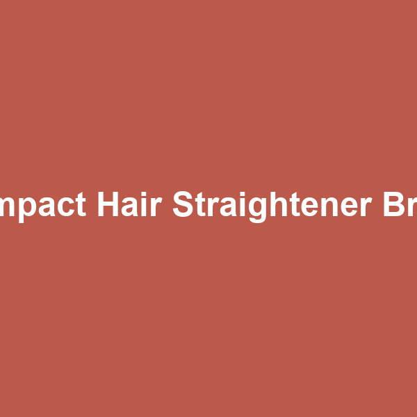 Compact Hair Straightener Brush